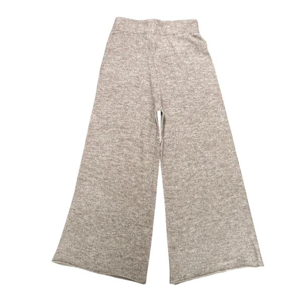 Sincerely Jules Pants Women's Large Sweater Knit Wide Leg Tan Neutral Pull On - Picture 1 of 6